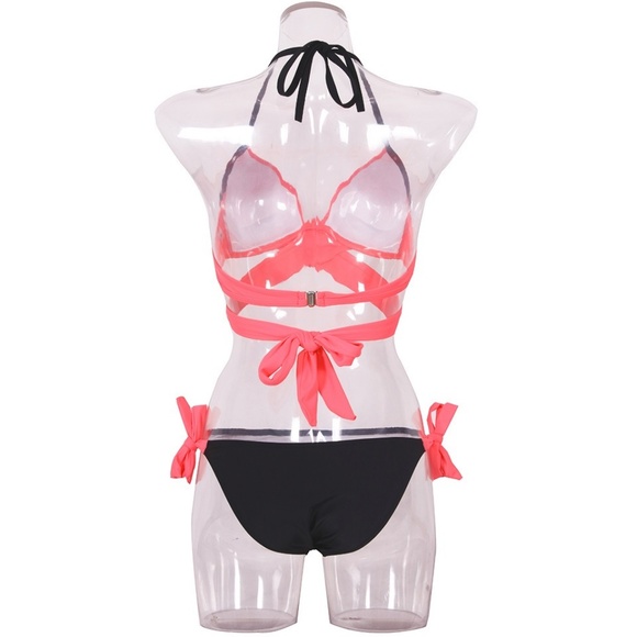 NEW! Two Piece Swim Suit Push Up Criss Cross - Picture 6 of 7